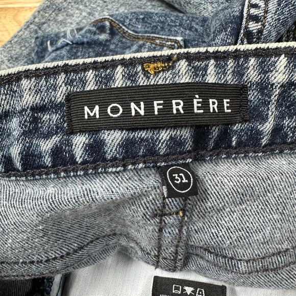 Monfrère NWT Brando Acid Wash Slim Jeans Santa Cruz Distressed Men's Size 31 - Picture 4 of 9